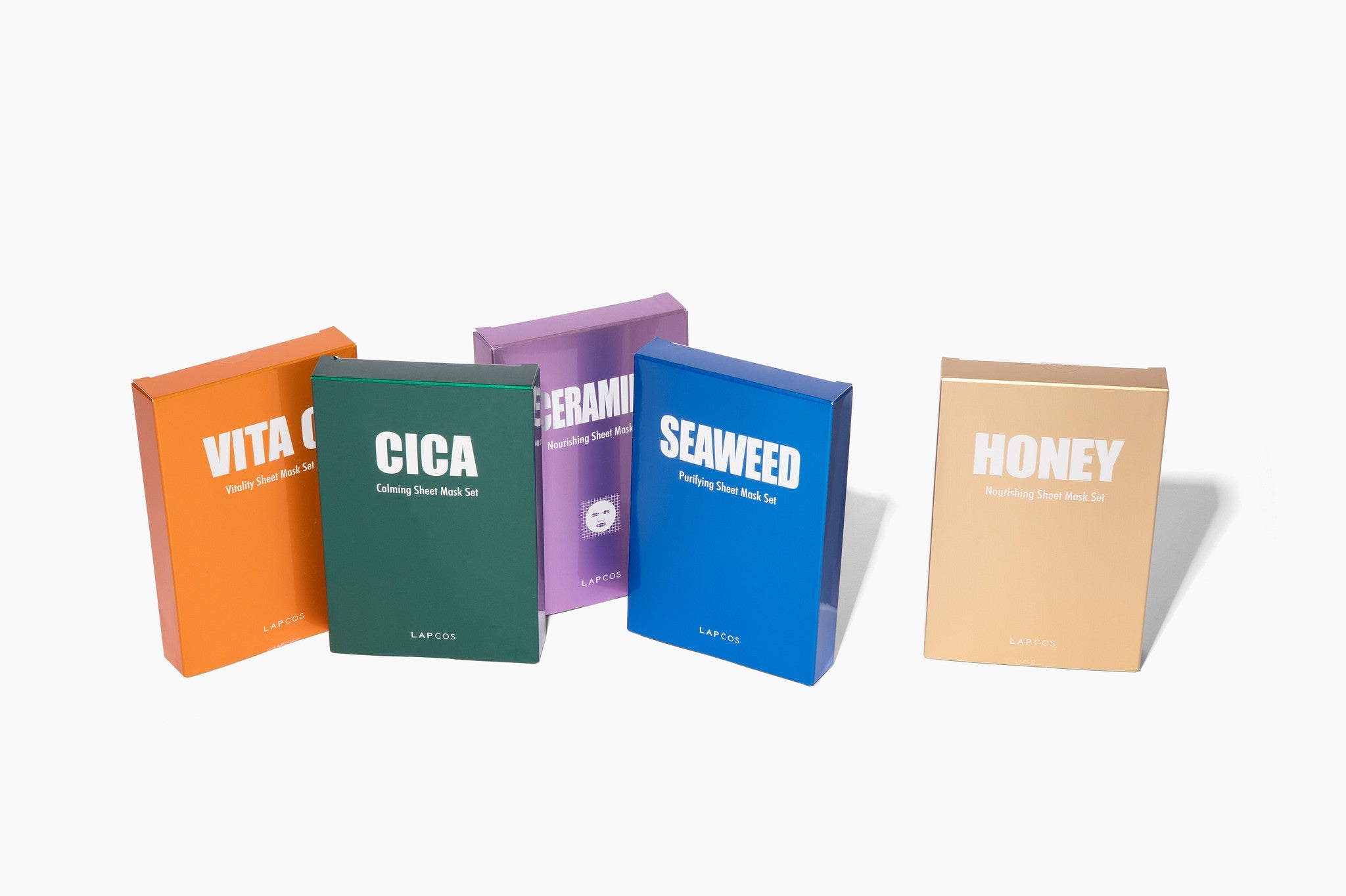 collection of korean sheet masks skincare sets