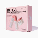 Red Vegan Collagen Skincare Set with Cream, Serum & Toner