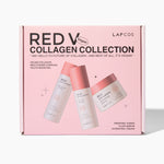 Red Vegan Collagen Skincare Set with Cream, Serum & Toner